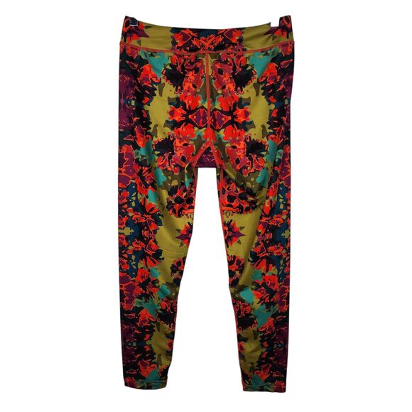 NEVE Leggings Womens Medium Multicolor Abstract Floral Activewear Yoga Pants M - Picture 2 of 10